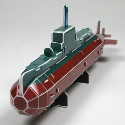 [크래커플러스] 똑딱퍼즐 잠수함 3D입체모형 교육퍼즐