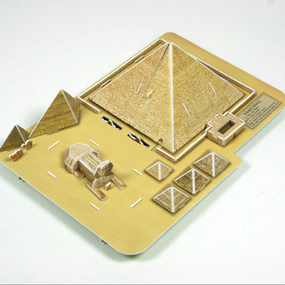 [크래커플러스] 똑딱퍼즐 쿠푸왕의피라미드 3D입체모형 교육퍼즐